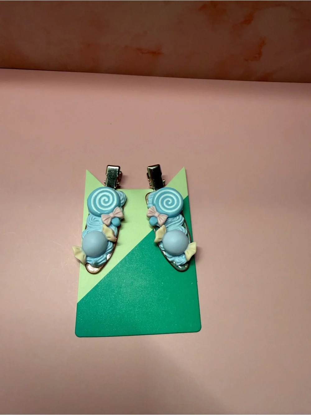 Kids Blue Candy Clip Hair Accessories - Cute Pastel Clips
